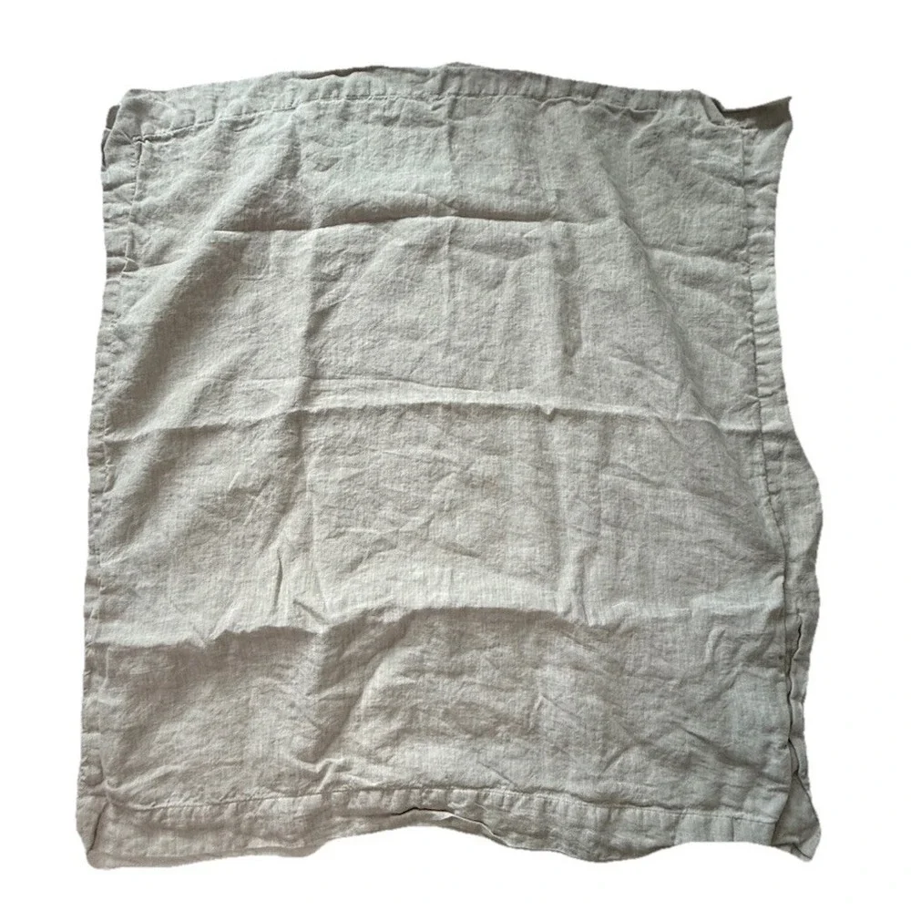 Restoration Hardware 100% Linen Pillow Cover Euro - 26x26 Replacement Case Only